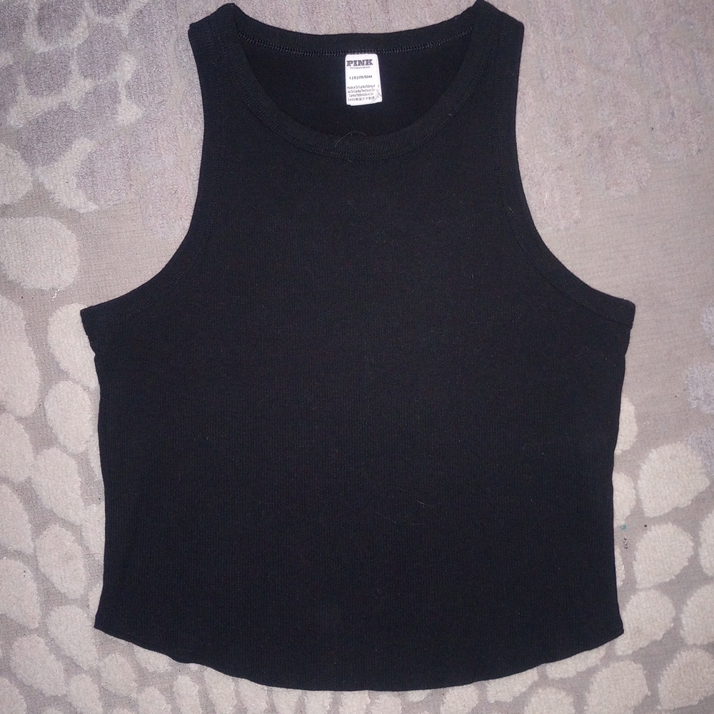 PINK Victoria's Secret NWOT Black, Tank, Crop Top